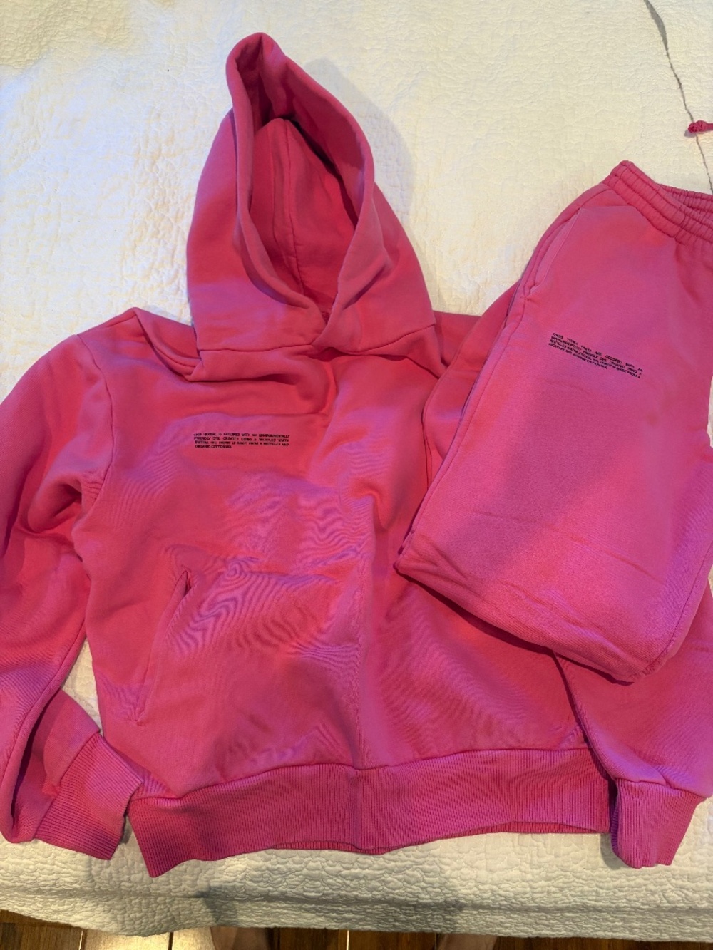 PANGAIA WOMENS 365 MIDWEIGHT Hoodie & Joggers Set- PINK